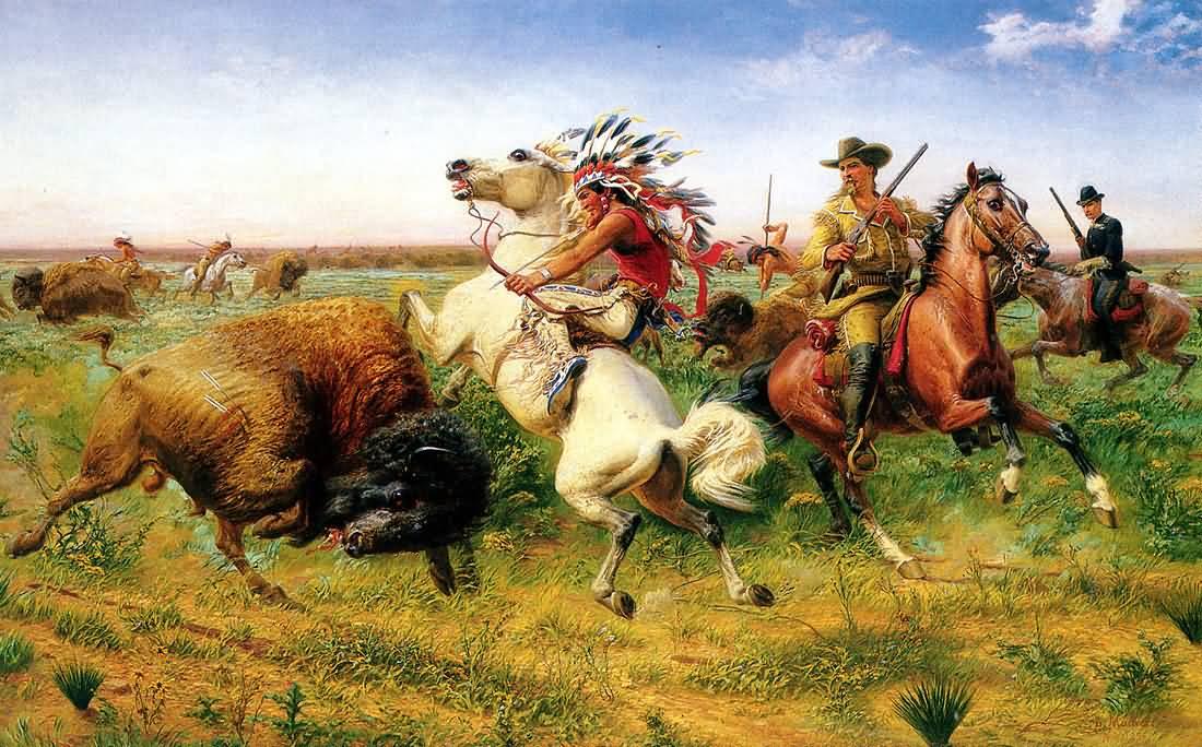 Annee 1917 louis maurer the great royal buffalo hunt 1895