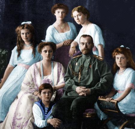 Annee 1917 tsar russe et sa famille