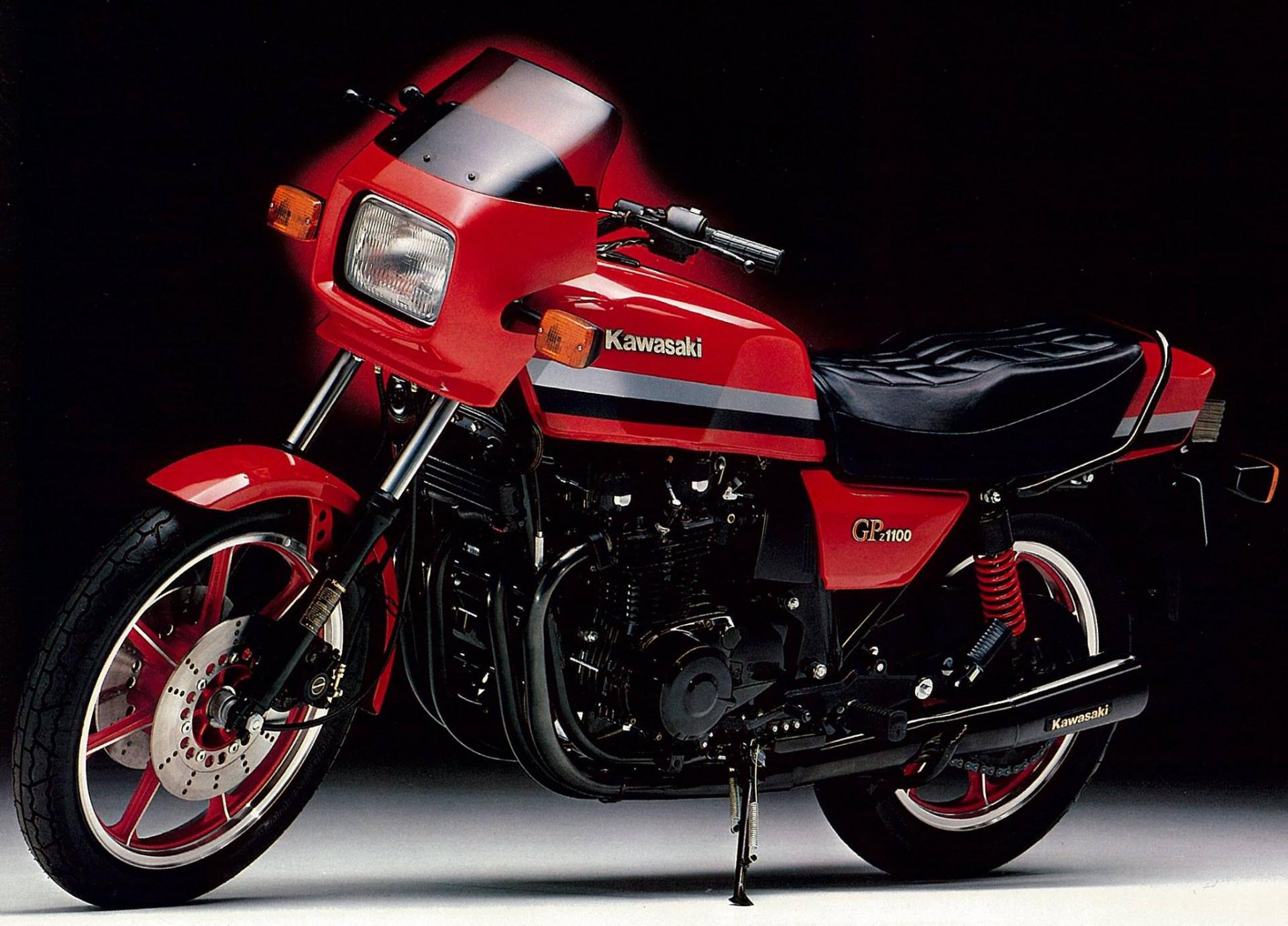 Moto gpz 1100 kawazaki 1982 rouge
