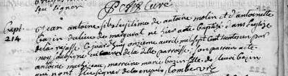 Moulin jean antoine sosa 224 ne 10 avril 1731 larajass bis
